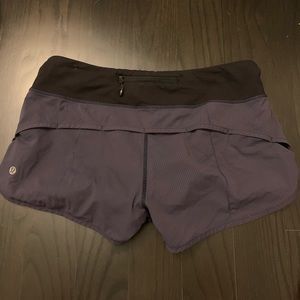 Lululemon purple running shorts
